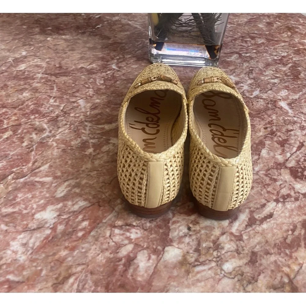 Sam Edelman Women's‎ Lowell Natural/Raffia Loafers Size 6.5 EUC! $160